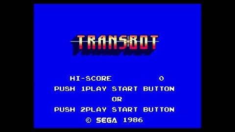 Transbot Sega Master System Card Video Game Review