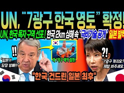 [해외감동사연] 대한민국 대반격! 한국에 7광구 독도 도발한 일본의 최후 '국가 비상 사태' 발령