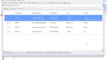 In place editing   Dropdown Control