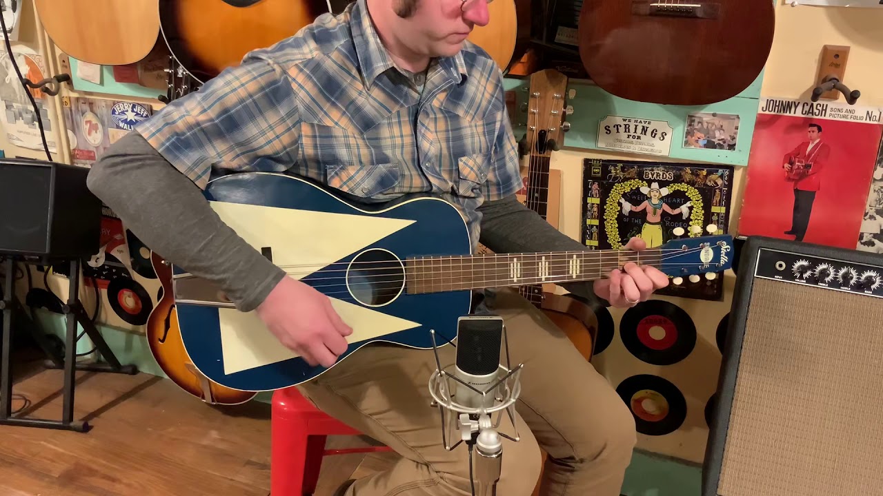 1962 Harmony Stella Sundale parlor guitar - YouTube