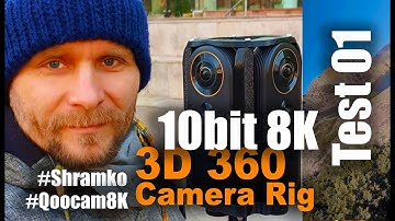 10bit 8K 3d 360 rig test of #Shramko #Qoocam8k 3d 360 rig