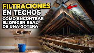 Filtraciones en techos — cómo encontrar el origen real de una gotera