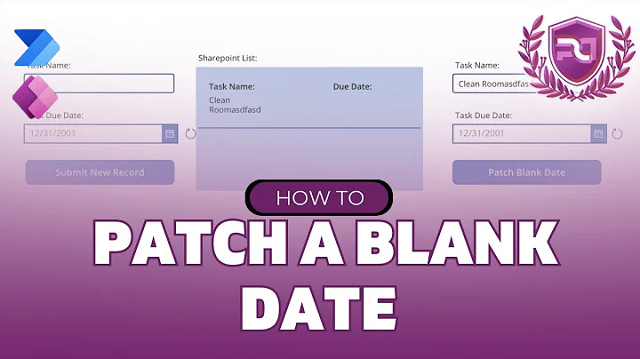 How To Patch A Blank Date In Power Apps