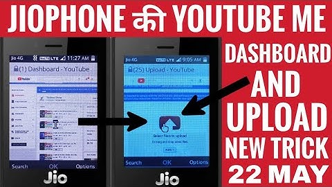 Jiophone YouTube Me Video Upload Kaise Kare | Jiophone YouTube Dashboard  | Techno Shiva