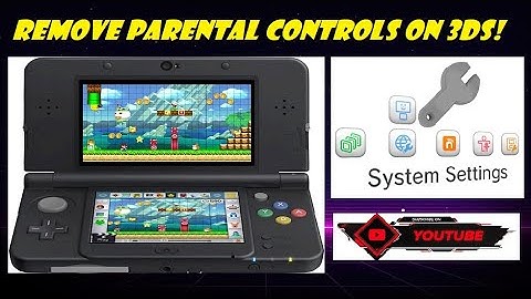 How to remove Parental Controls on a Nintendo 3DS!!!