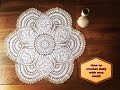 Cc how to crochet doily with rose motif part 1 of 4