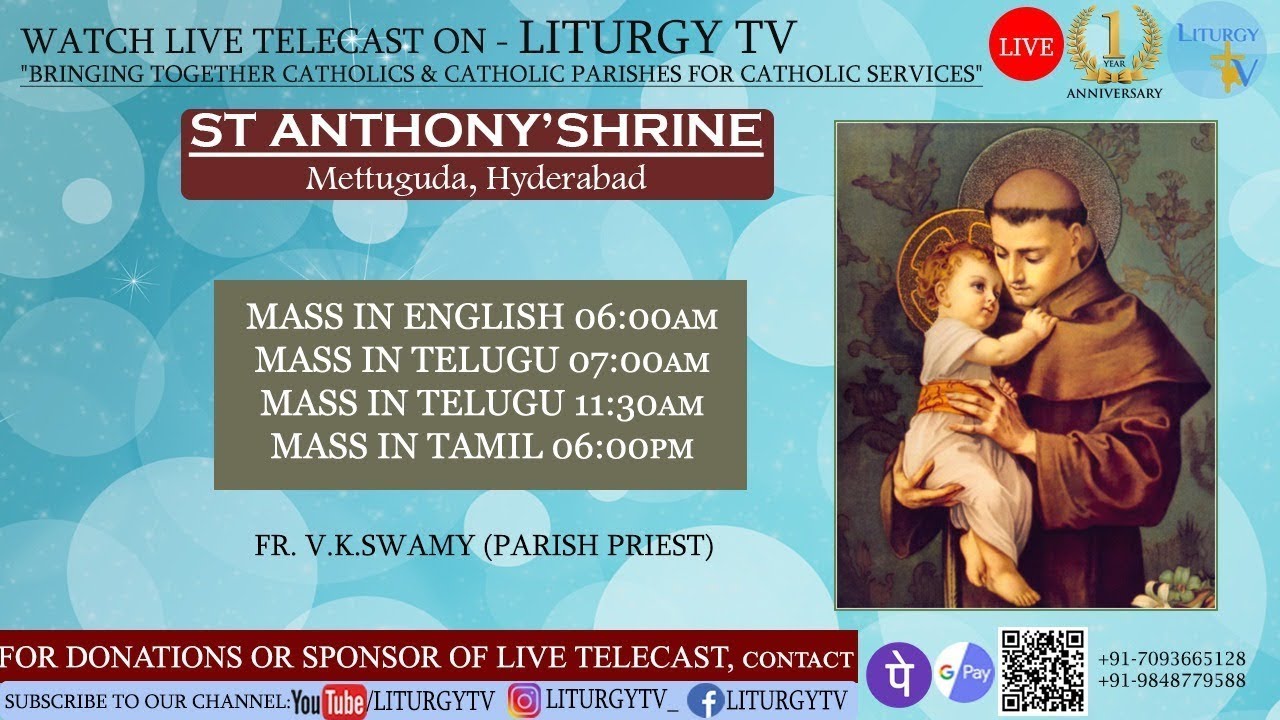 Fr Raju Alex Rev. Fr. Raju Alex | Tuesday English Mass 6am | St. Anthony's Shrine ...