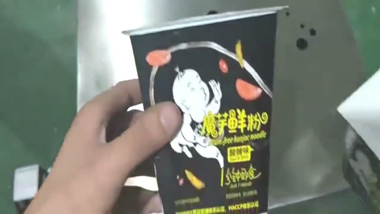 Fast Food Container 2 Tray Tofu Box Popcorn Bucket Film Heat Sealing Machine