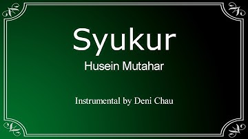Syukur - H Mutahar - instrumental