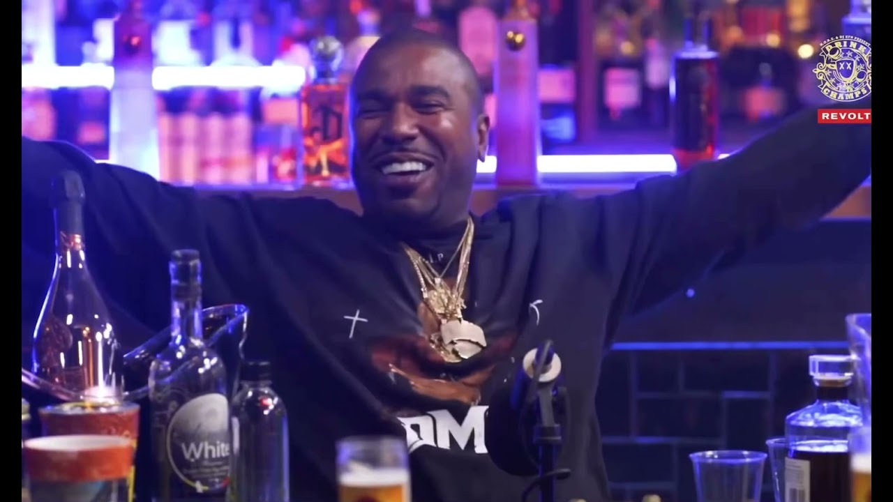 Kanye west hits blunt during interview