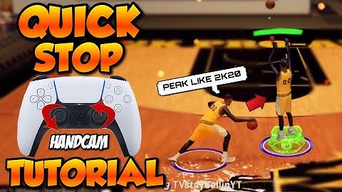 QUICK STOP TUTORIAL with HANDCAM on NEXT GEN NBA 2k21!! FASTEST WAY to SET YOUR FEET! PEAK LIKE 2K20