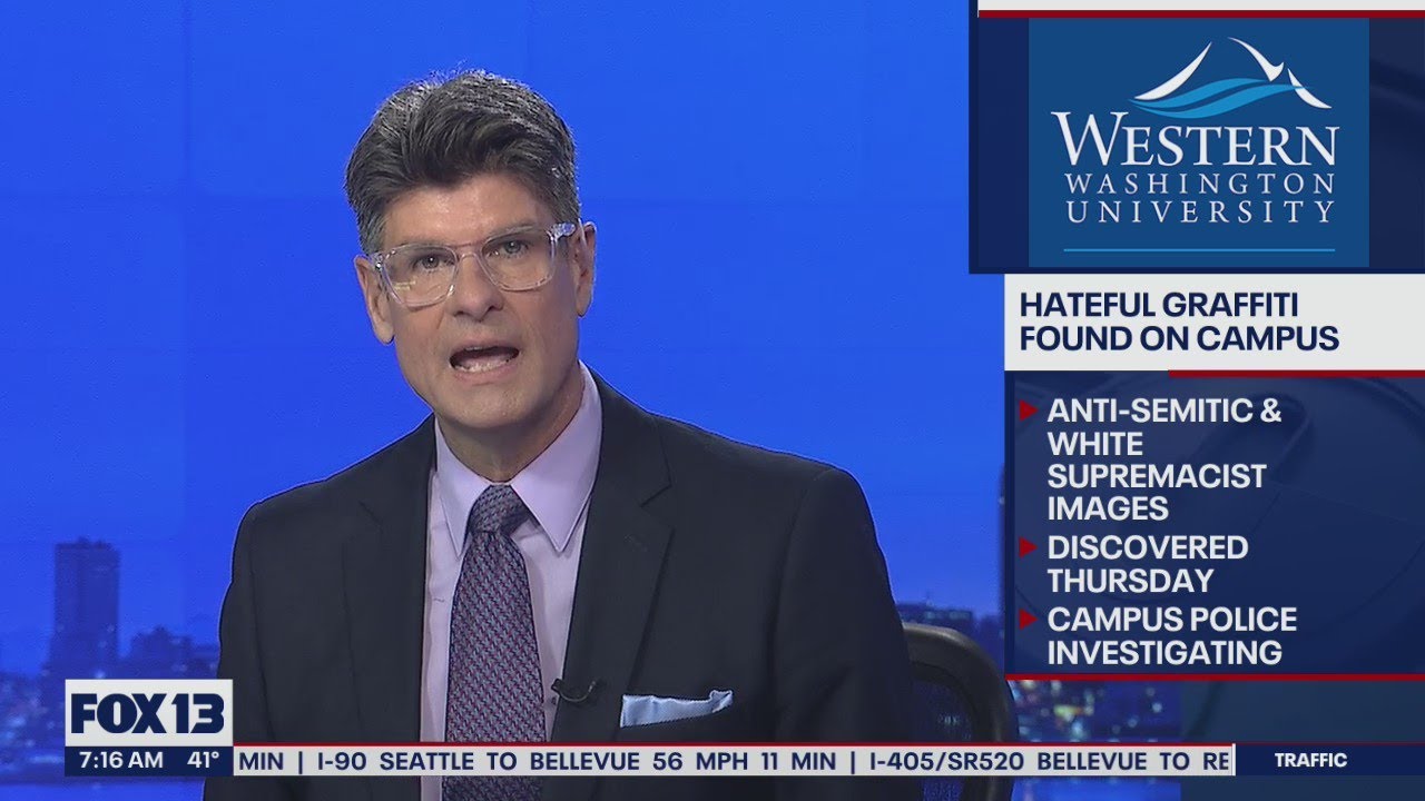 White supremacist, hateful graffiti found on WWU's campus | FOX 13 Seattle