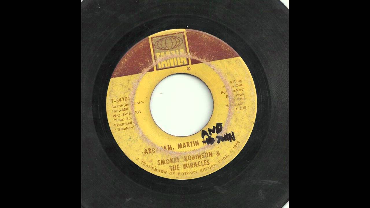 Smokey Robinson   The Miracles - Abraham  Martin   John