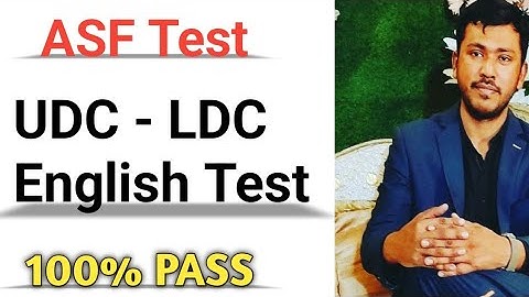 ASF UDC - LDC English Test Preparation From Sir waqar Waheed | ASF Written Test Tips