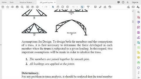 Statically Determinate Trusses