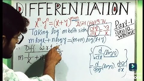 1st order derivatives (প্রথম ক্রমের অবকলন) | 🔥 SN DEY | Exercise -3A | Class 12 maths | Wbchse |
