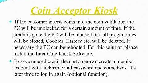 Coin Acceptor Kiosk