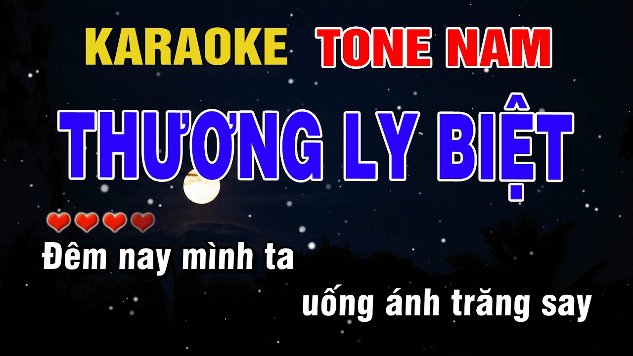 Thương Ly Biệt Karaoke Tone Nam Beat Hay | Karaoke Chill