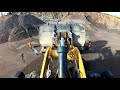 Road maintenance Caterpillar 972M XE Wheel Loader gopro hero 8