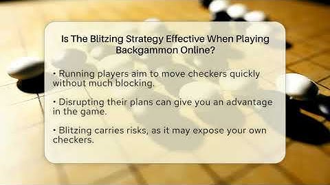 Is The Blitzing Strategy Effective When Playing Backgammon Online? - The Board Game Xpert