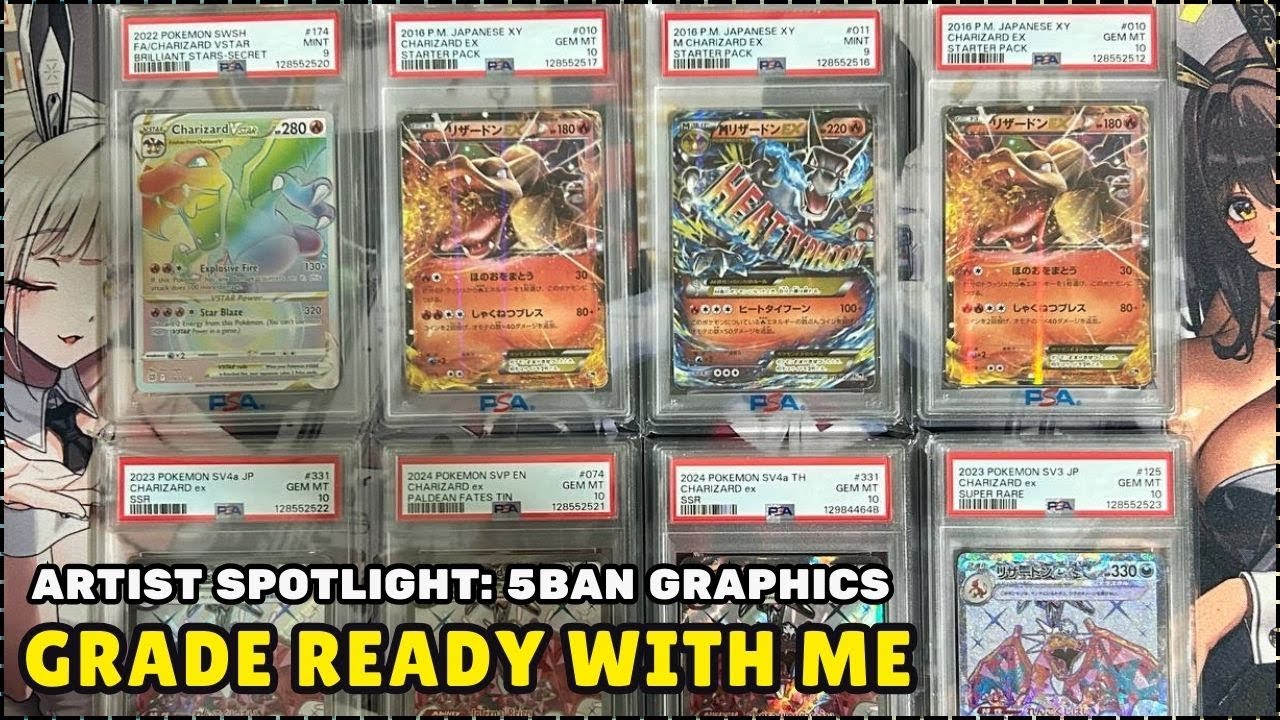【GRWM】ARTIST SPOTLIGHT: 5BAN GRAPHICS CHARIZARD PSA GRADES AND RETURNS! PRICES ARE MOVING UP?