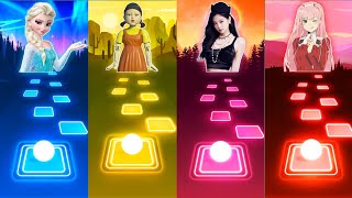 Frozen Let It Go - Squid Game - BLACKPINK How You Like That - Phao 2 Phut Hon | Tiles Hop EDM Rush screenshot 5