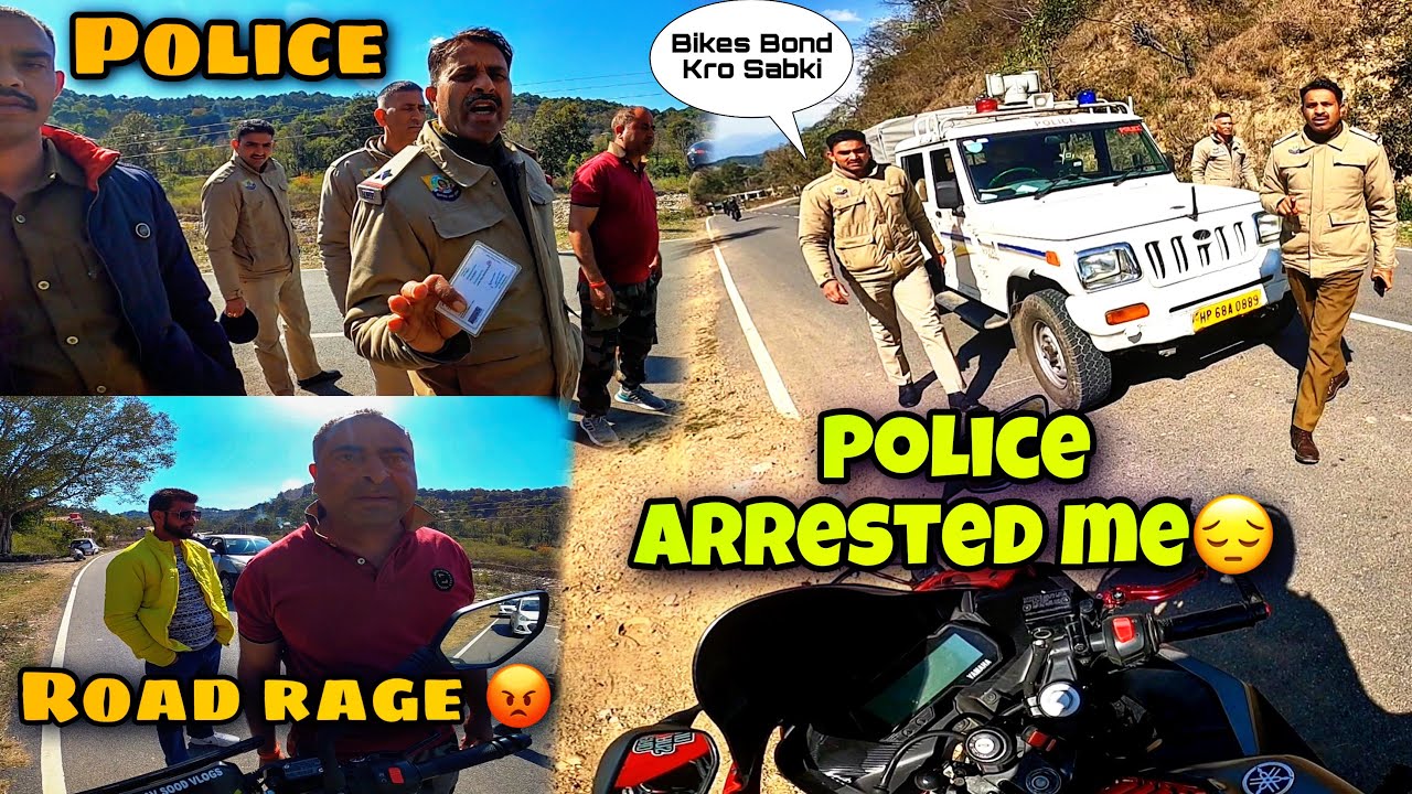 Police Arrested me 💔 |Villagers attack on Bikers 🤬 | Cop vs Bikers