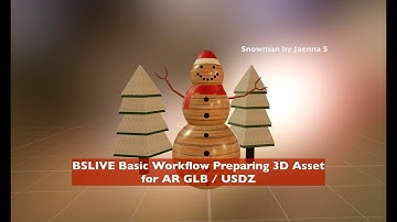 BSLIVE Workflow Converting 3D Asset for AR GLB or USDZ