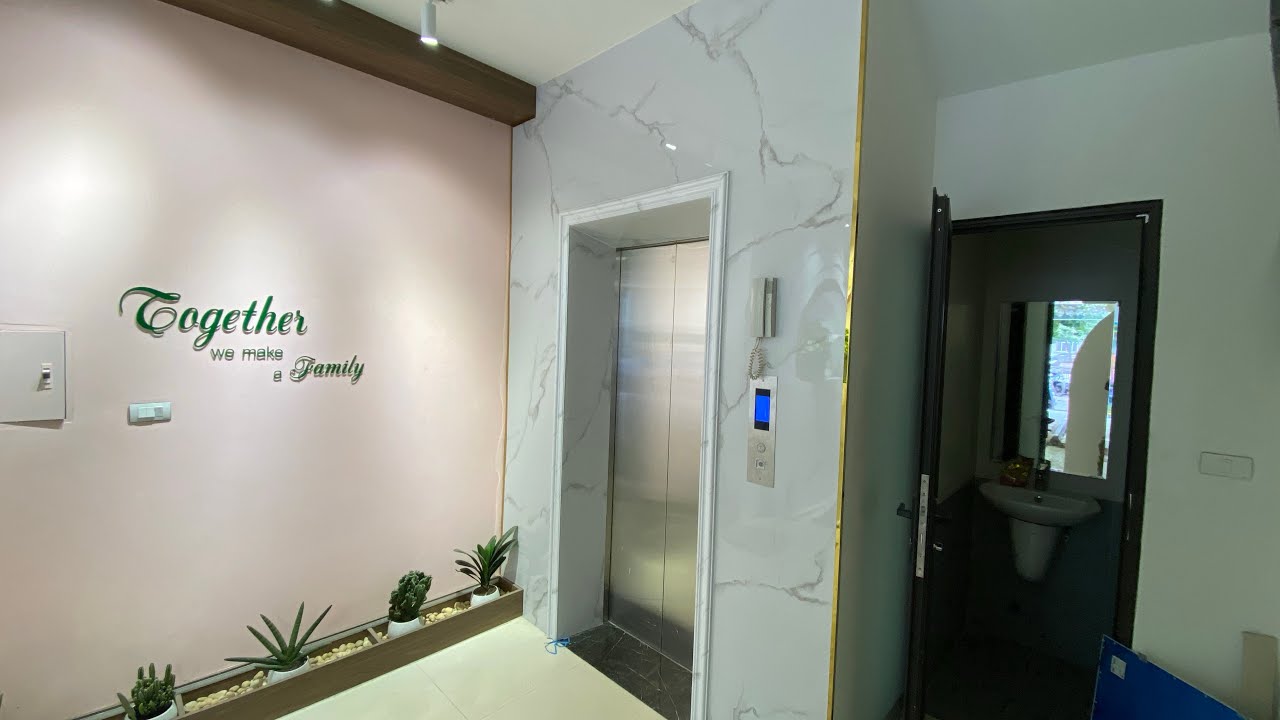 Ốp mặt cầu thang máy bằng tấm pvc giá đá màu trắng vân... - youtube