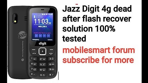 Jazz Digit 4g dead solution by flash file|jazz digit 4g dead after flash solution