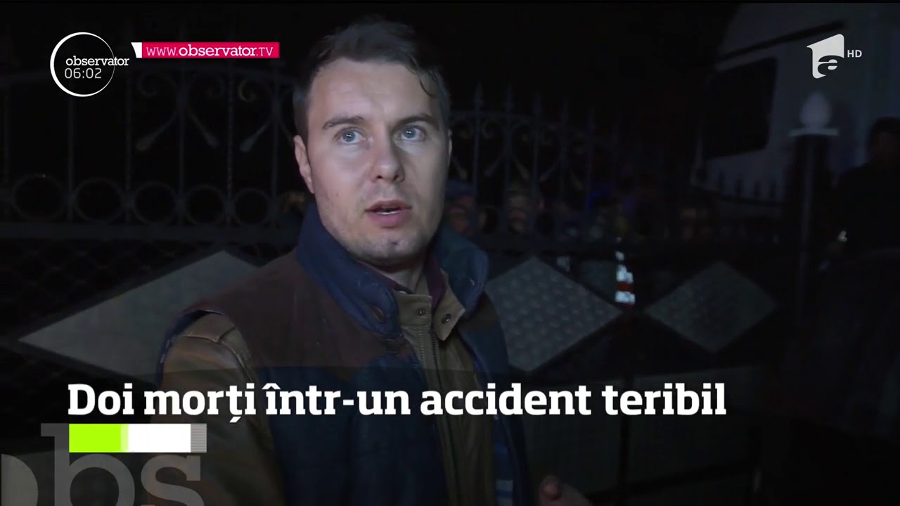 Doi oameni au murit pe un drum din Suceava, într-un accident rutier extrem de violent