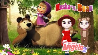 Masha and The Bear in My Talking Angela 2😻 : New Cosplay ❤