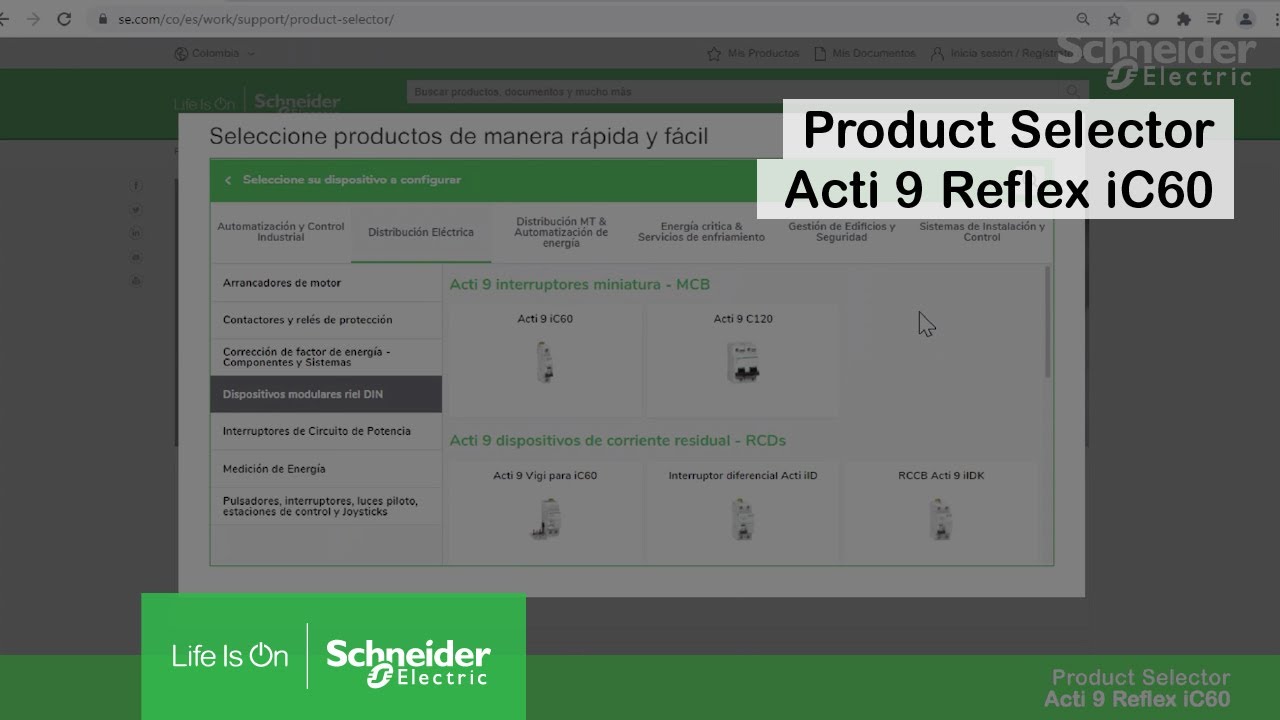 Cómo seleccionar Acti 9 Reflex iC60