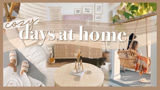 COZY DAYS AT HOME | tidying up, house projects, & getting organized!