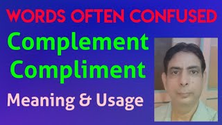 Complement and Compliment-Words often Confused