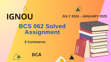BCS-062 Solved Assignment July-24/Jan-25 || BCA (6th Sem)|| IGNOU Assignment Solutions (2024-25)