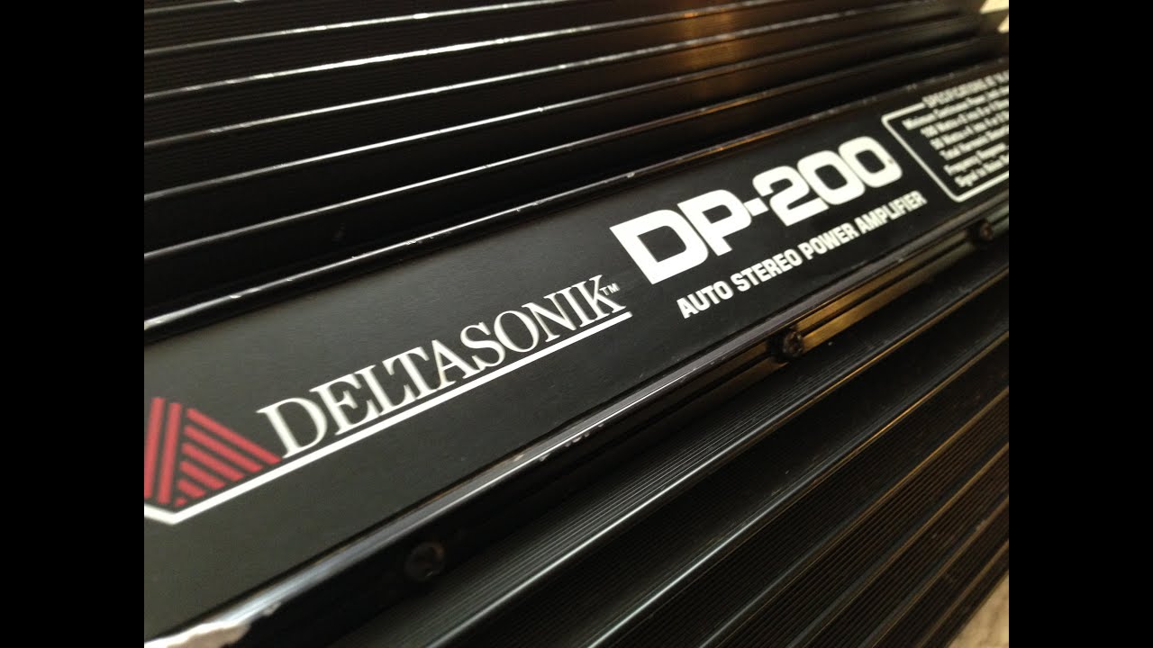 Vintage Car Audio Deltasonik DP-200 Amp Dyno Test Old School