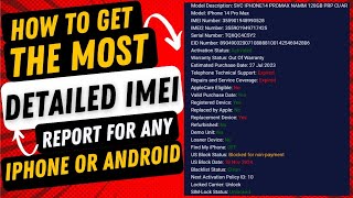 How To Get the Most Detailed IMEI Report for any iPhone or Android screenshot 2