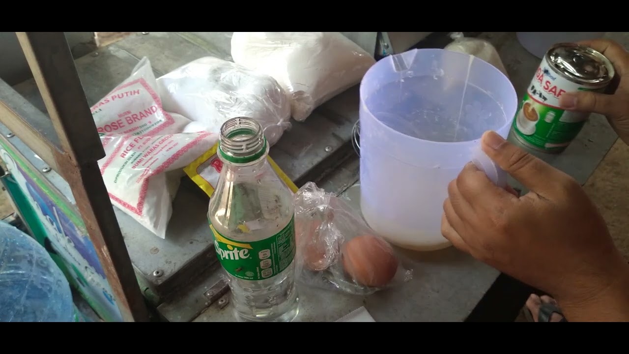 adonan kue leker paling pas takarannya