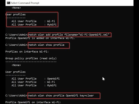 How to see wifi password from command prompt on a Windows PC