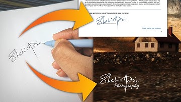 How to Make Transparent Signature in Mobile | how to digitally sign a document