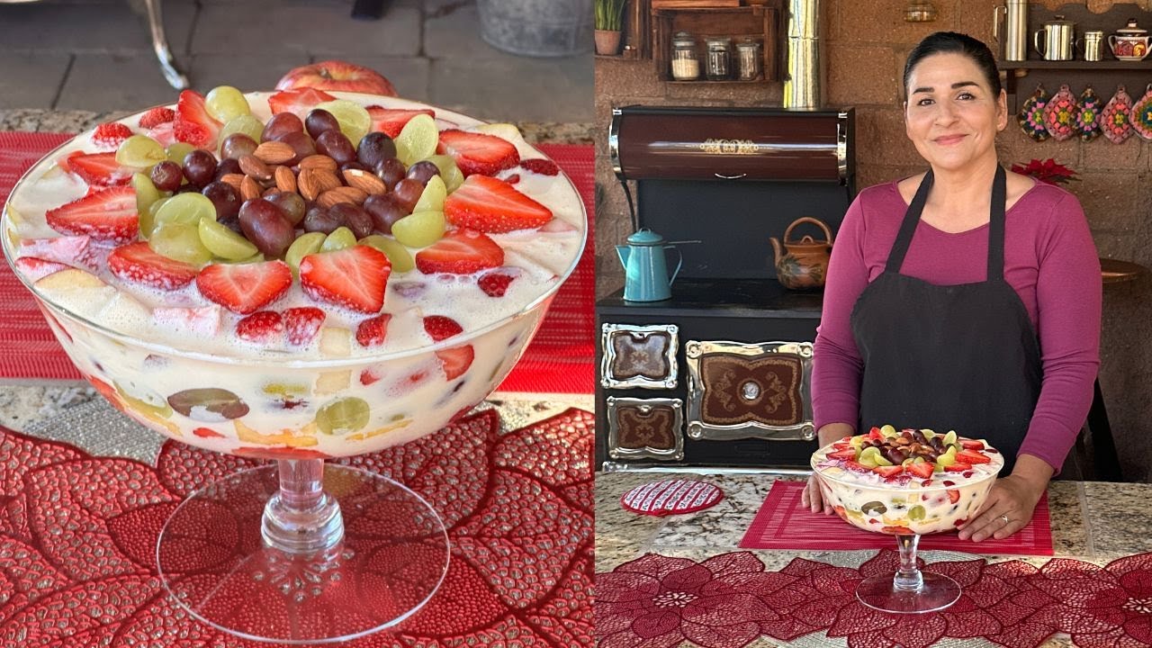Ensalada de Frutas Navideña (Postre Navideño) - La Herencia de las Viudas