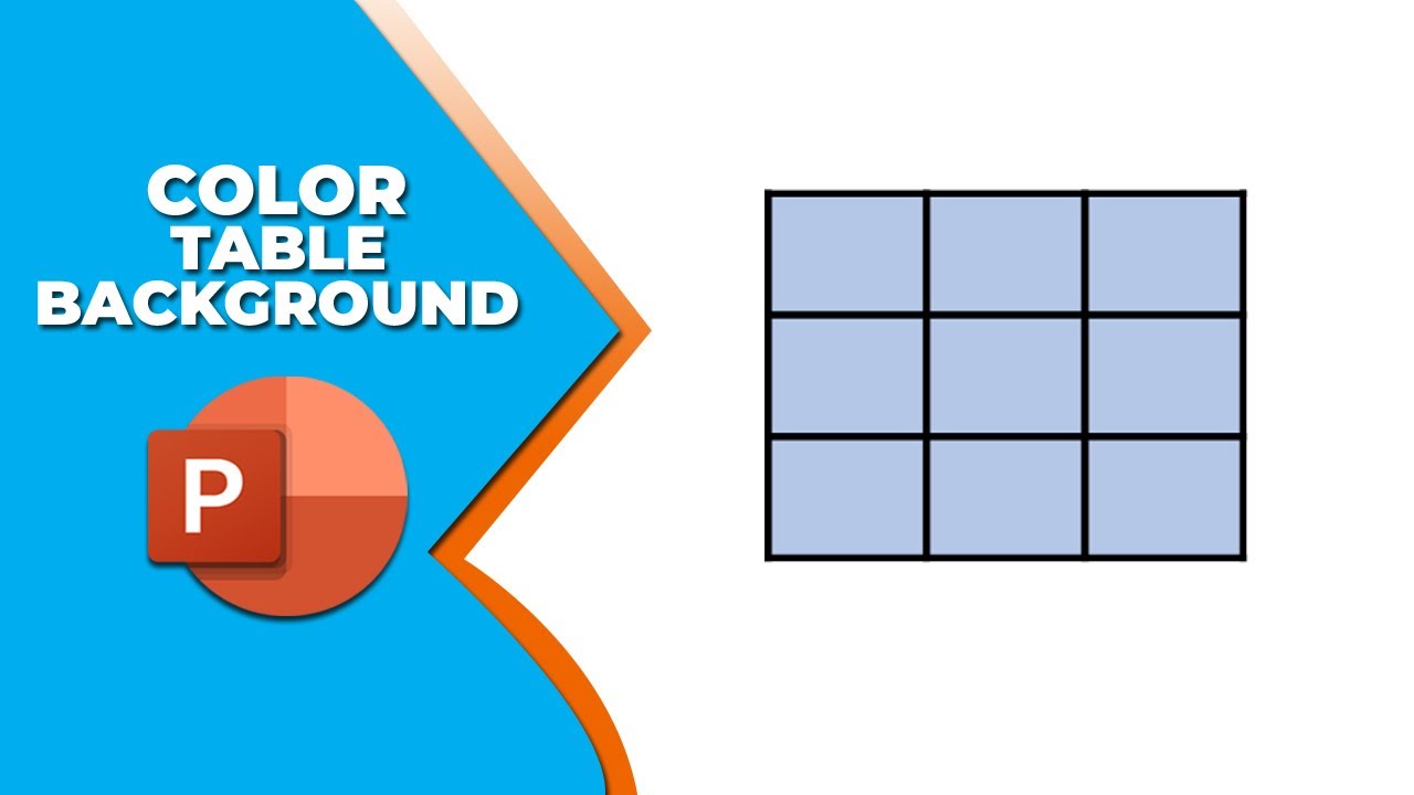 How to insert color to table background in PowerPoint - YouTube