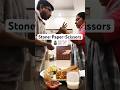 Stone-paper-scissors😂😂😂 #ytshorts #food #games #minivlog