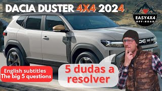 THE NEW DACIA DUSTER 2024  4X4. Better than the 2023 4x4 version. Exclusive 4x4 news!!