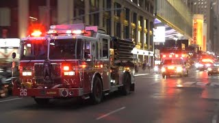 [SPECIAL CATCH/ Batman truck] EMS + Engine 26 + EMS + FDNY EMS Battalion Condition UNIT responding!