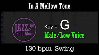 In A Mellow Tone - with Intro + Lyrics in G (Male) - Jazz Sing-Along