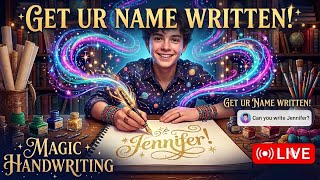 Writing Your Cute Names Live! ✨