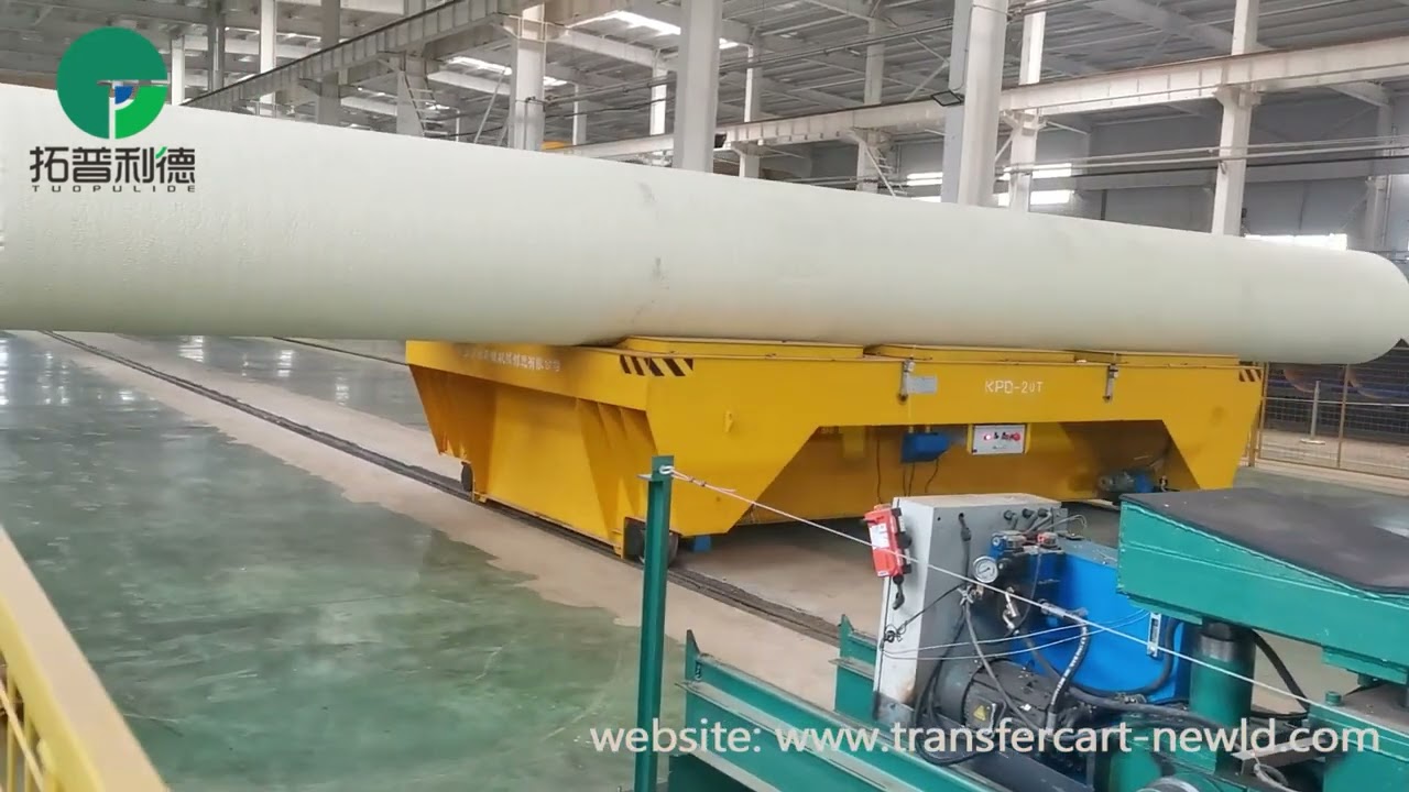Thermal Pipeline Transfer Cart,20T Coil Handling Rail Transfer Trolley