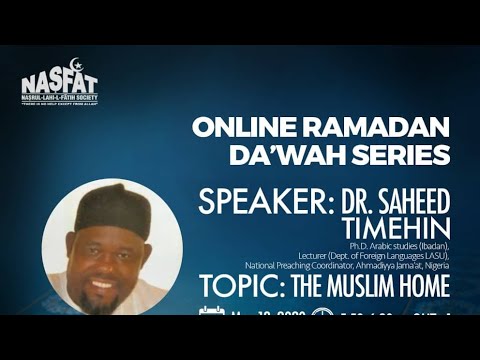 ONLINE DAWAH SERIES - 25th RAMADAN 1441 A.H - YouTube